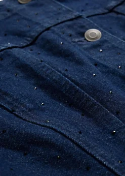 Jeansjacke mit Strass