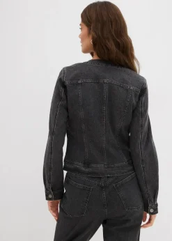 Jeansjacke mit Strass