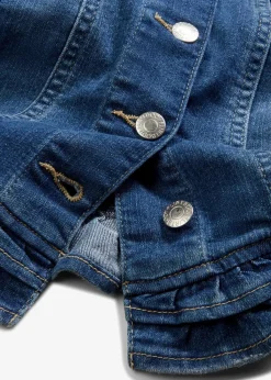 Jeansjacke mit Volants