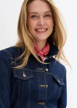 Jeansjacke, tailliert, mit Baumwolle