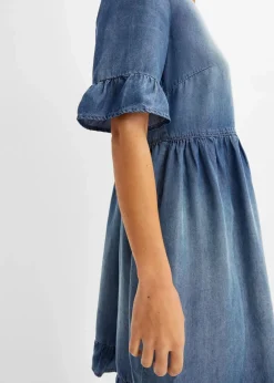 Jeanskleid mit Volants