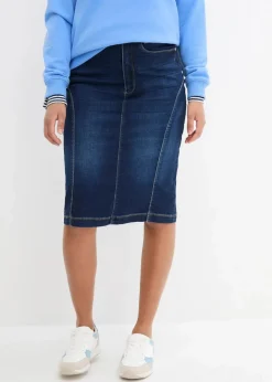 Jeansrock High Waist, Bequembund