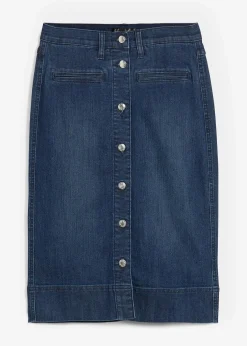 Jeansrock Mid Waist, Stretch