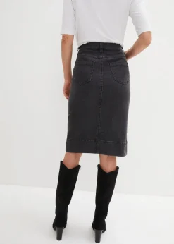 Jeansrock Mid Waist, Stretch