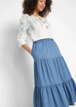 Jeansrock mit Bahnen