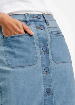 Jeansrock mit Knöpfen