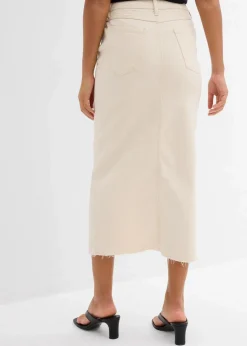 Jeansrock mit Schlitz