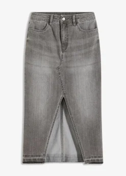 Jeansrock mit Schlitz