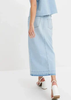 Jeansrock mit Schlitz