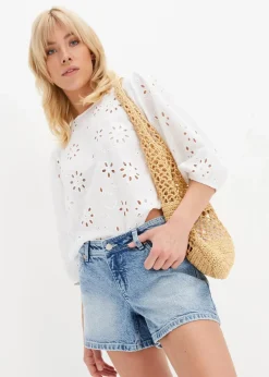 Jeansshorts, Mid Waist