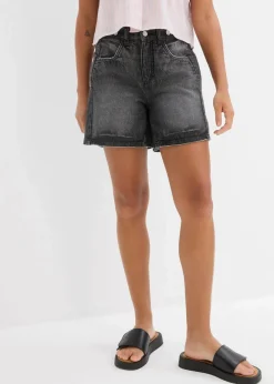 Jeans-Shorts Mid Waist, Low Stretch