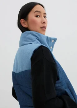 Jeans-Steppweste