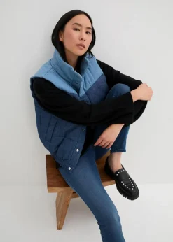 Jeans-Steppweste