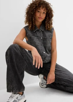 Jeansweste aus Baumwolle