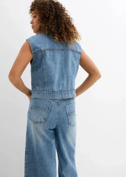 Jeansweste aus Baumwolle