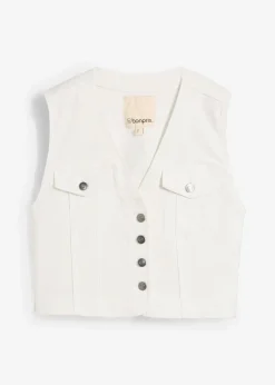 Jeansweste mit Stretch