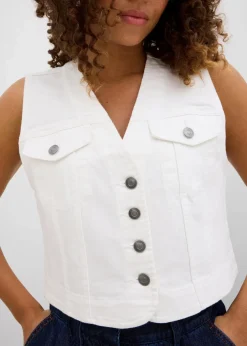 Jeansweste mit Stretch