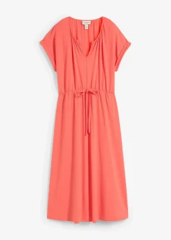 Jersey Kleid aus fließendem Viskose-Mix