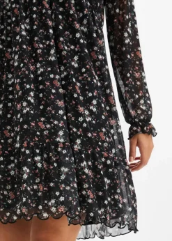 Jersey Kleid aus Mesh