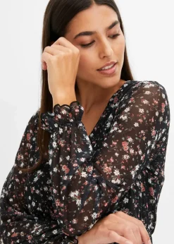 Jersey Kleid aus Mesh