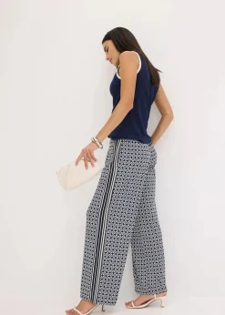 Jersey Tanktop mit Kontrastblende