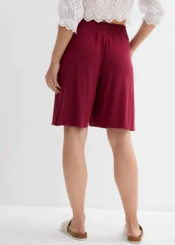 Jersey-Bermuda aus Viskose-Mix