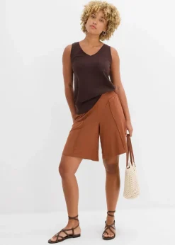 Jersey-Bermuda mit Bequembund