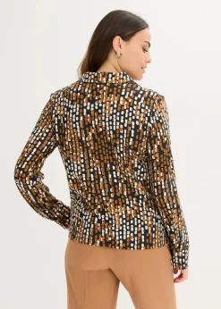 Jersey-Bluse mit Viskose