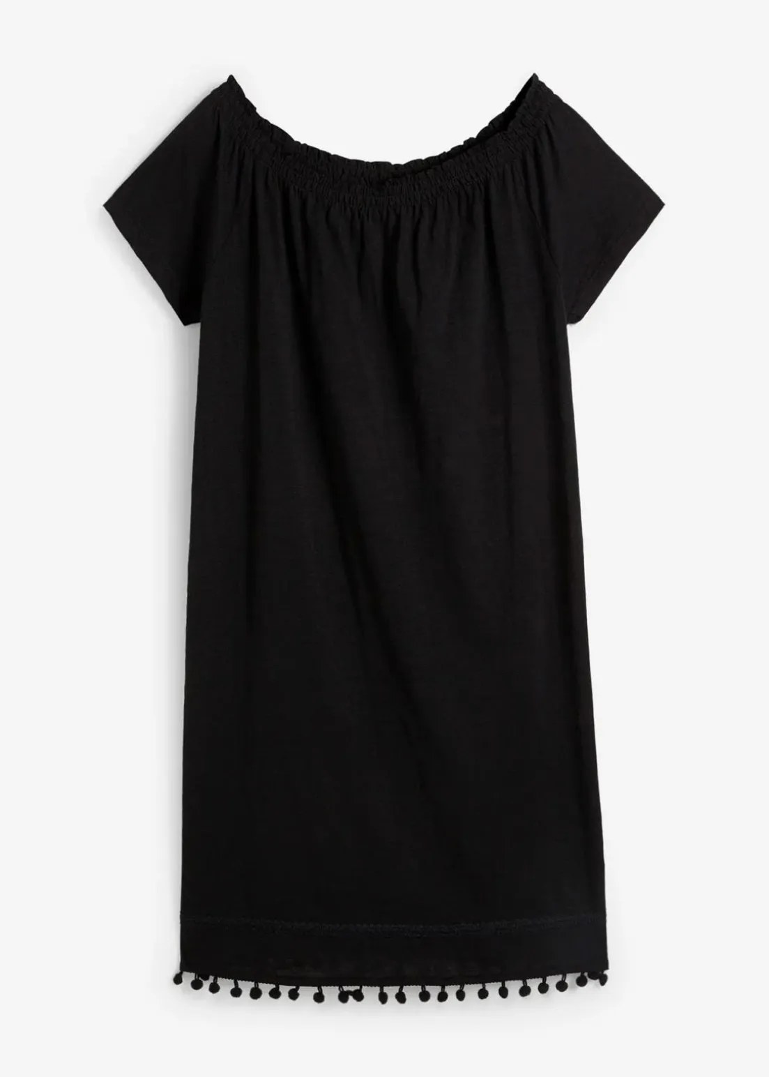 Jersey-Carmenkleid aus reiner Baumwolle