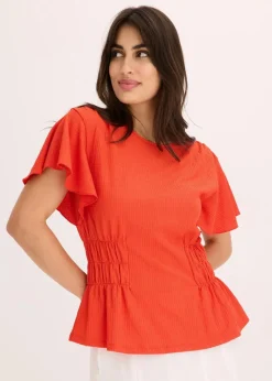 Jerseycrepe-Shirt mit Smock