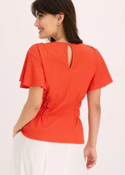 Jerseycrepe-Shirt mit Smock
