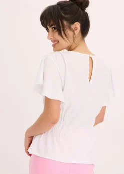 Jerseycrepe-Shirt mit Smock