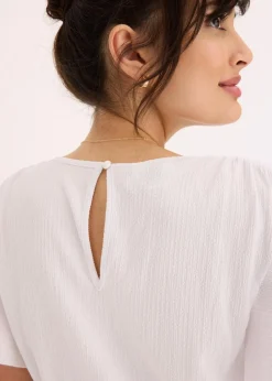 Jerseycrepe-Shirt mit Smock