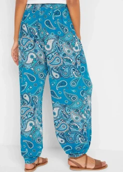 Jersey-Haremshose aus fließendem Viskose-Mix