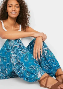 Jersey-Haremshose aus fließendem Viskose-Mix