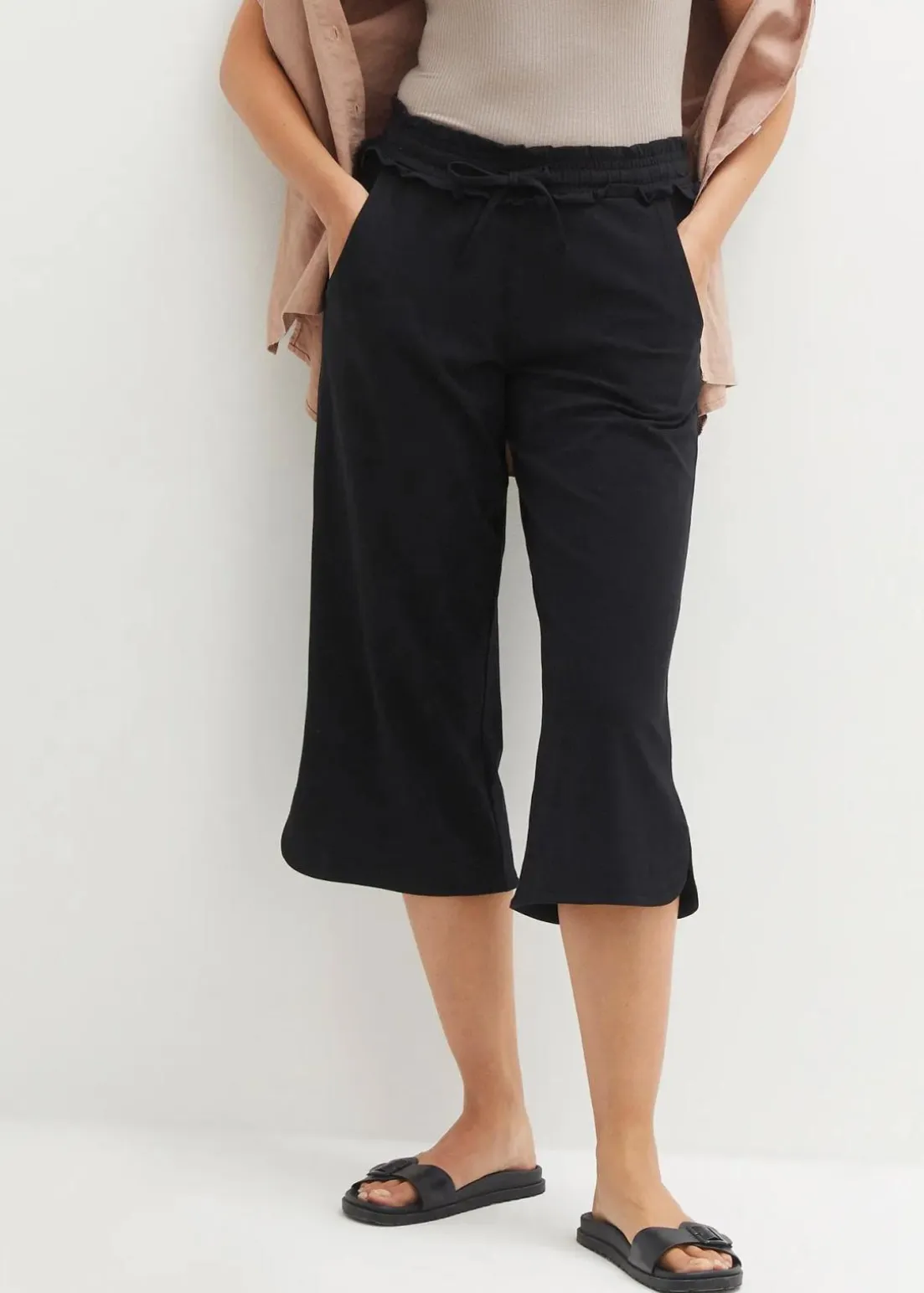 Jersey-Hose aus Baumwoll-Mix