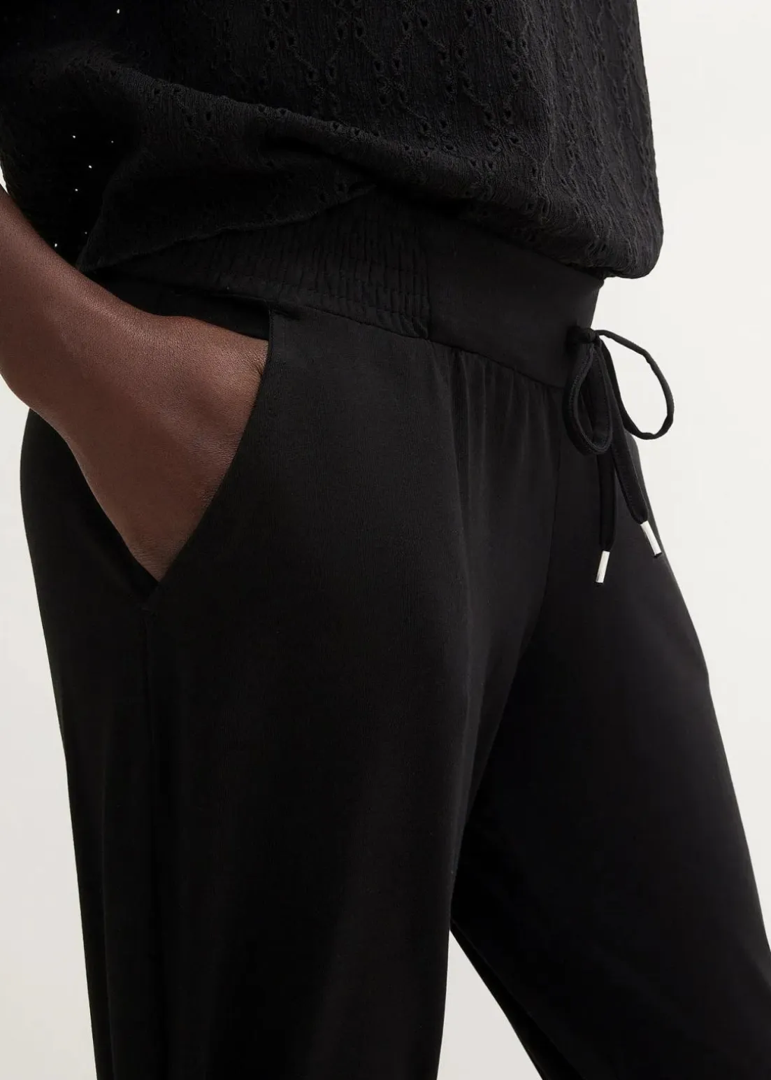 Jersey-Hose aus Baumwoll-Mix