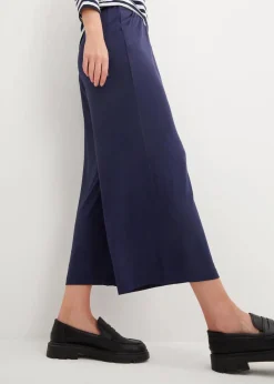 Jersey-Hose aus fließendem Viskose-Mix, 7-8-Länge