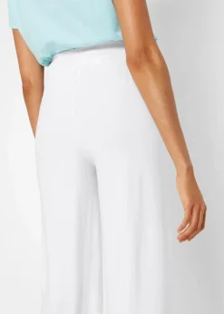 Jersey-Hose aus fließendem Viskose-Mix, 7-8-Länge