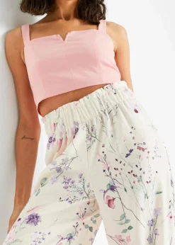 Jersey-Hose aus luftigem Crêpe