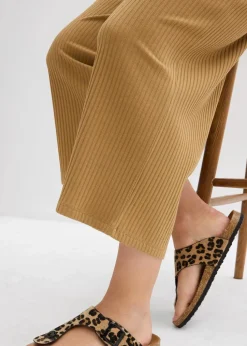 Jersey-Hose aus Rippe mit Bequembund