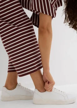 Jersey-Hose aus strukturierter Baumwolle