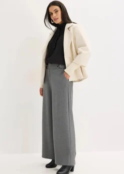 Jersey-Hose mit dekorativem Riegel