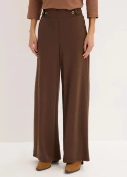 Jersey-Hose mit dekorativem Riegel