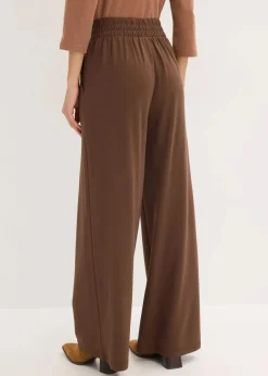 Jersey-Hose mit dekorativem Riegel