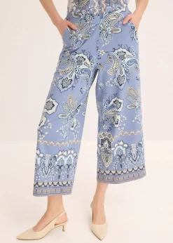 Jersey-Hose mit Paisleydruck