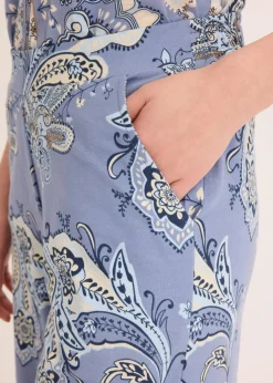Jersey-Hose mit Paisleydruck
