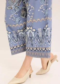 Jersey-Hose mit Paisleydruck