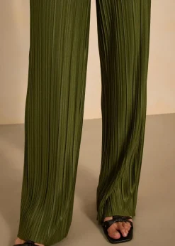 Jersey-Hose mit Plissee