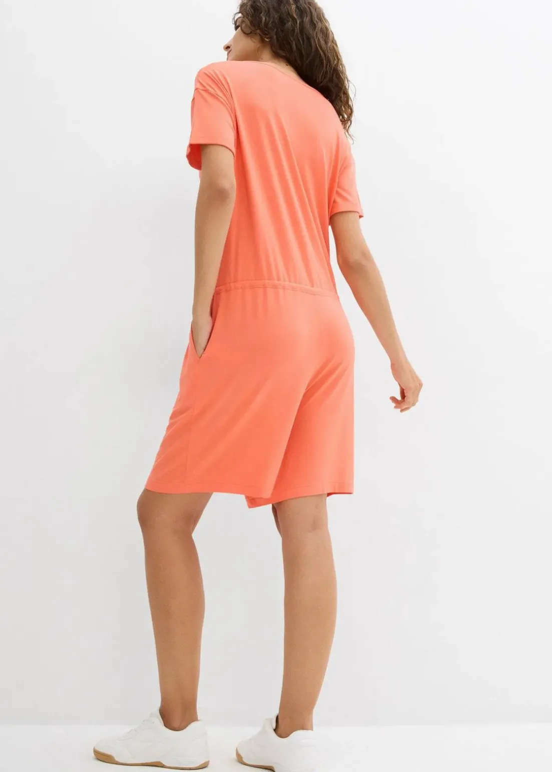 Jersey-Jumpsuit aus fließendem Viskose-Mix